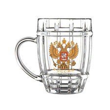 Bierkrug Bierglas Bier 500ml Maßkrug aus Glas Sauna Баня Кружка Пиво
