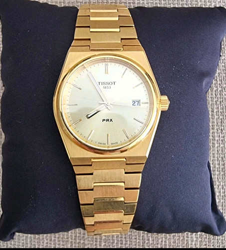 Tissot prx 35mm gold - tissot,