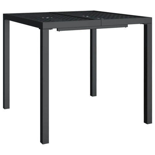Gartentisch anthrazit 80x80x72 - gartentisch,