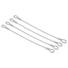 8 Zoll Sicherheitskabel, 4er Set 20 cm x 1,5 mm Szene Beleuchtung Seil Doppelschnalle 