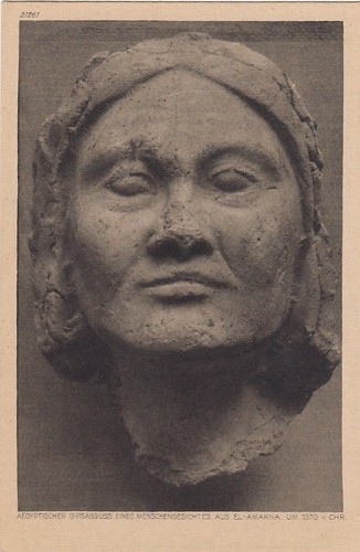 Menschengesicht aus amarna - aus, el-amarna