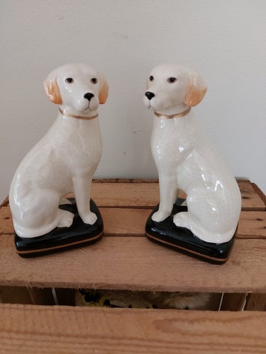 Paar labrador porzellanhunde - 1,