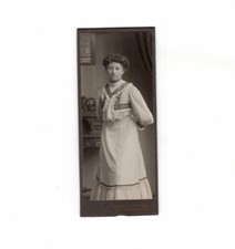 CDV Foto Feine Dame - Ebersbach 1900er