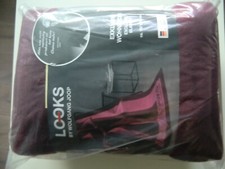 1x exclusive Wohndecke Looks by Wolfgang Joop 150x200 cm rot-rosa Hocks Neu (7)