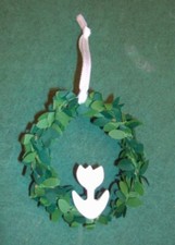 Buchskranz Serviettenkranz Hängekranz Keramik Paredes Handwerkskunst Dekoran Neu