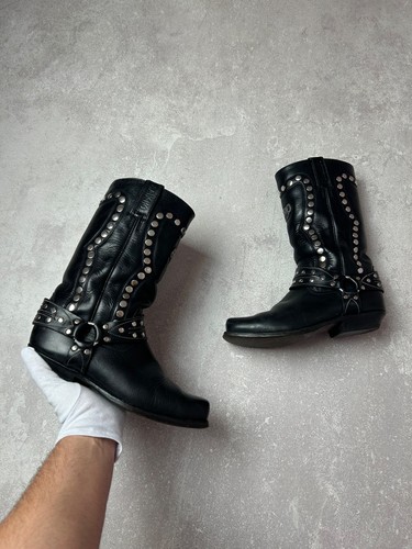 Vtg sancho black leather - vtg,