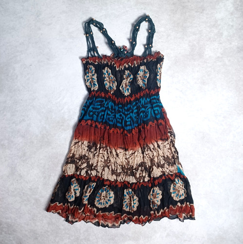 Boho multi muster minikleid - boho,