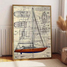 Leinwanddruck  Boot