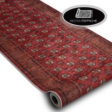 Praktisch Modernen Antirutsch Läufer waschbar LOTUS BUCHARA rot Breite 60-120cm