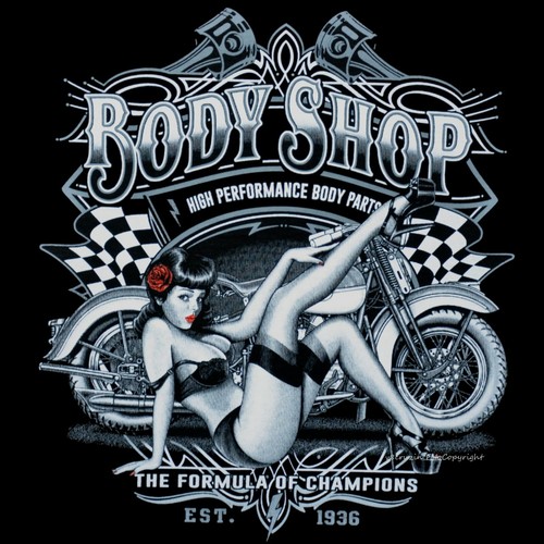Shirt vintage custom biker - t-shirt,