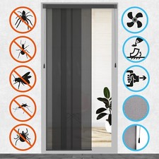 Insektenschutz Fliegengitter Teleskop Lamelle Zugvorhang Tür Balkon Terrasse NEU