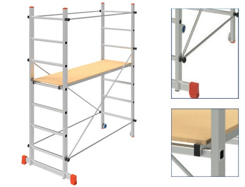 Aluminium ländergerüst step - aluminium,