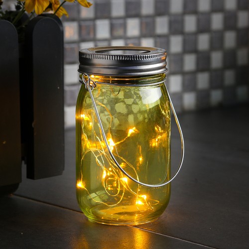 Led solarglas windlicht - solarglas,
