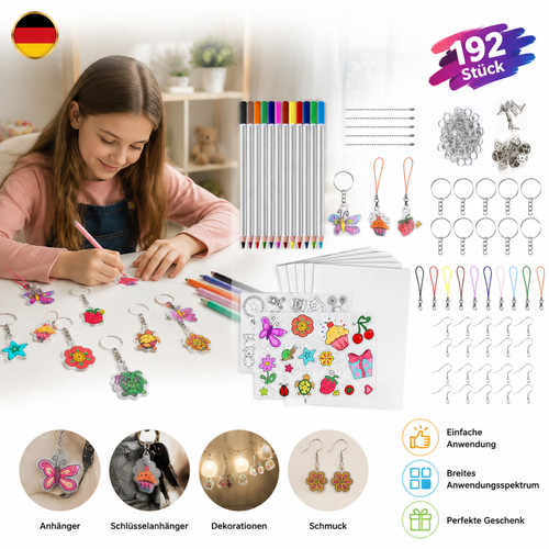 Schrumpffolie set basteln - schrumpffolie,