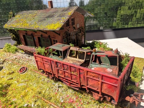 Diorama lost place - h0,