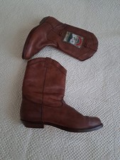 Hochwertiger Damen Cowboystiefel  37 - 38, Leder  + Wollfutter,  Braunton,...