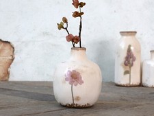 Vase Deko Flasche Keramik H