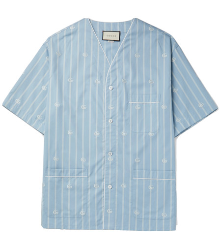 Gucci collarless striped - gucci,