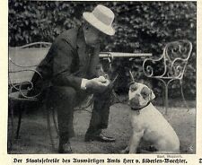 Diplomaten * AA-Staatssekretär v.Kiderlen-Waechter  *  Bilddokument 1911