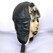 Echte Leder Wintermütze