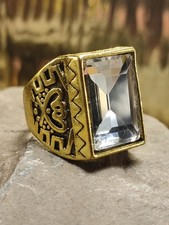 Sultan Herren Osmane Ring gr 56 in Gold Orient Arabisch sehr groß und auffällig