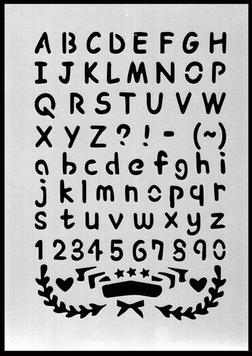 Schablone stencil buchstaben - schablone,