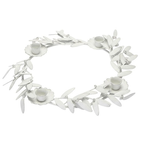 Adventskranz blätter creme - adventskranz,