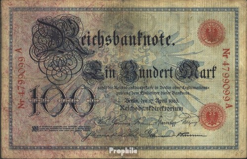 Banknoten deutsches reich 1903 - banknoten,