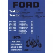 Fordson Ford 2600 3600 4100 4600 5600 6600 7600 Traktor Ersatzteilkatalog Teil 4
