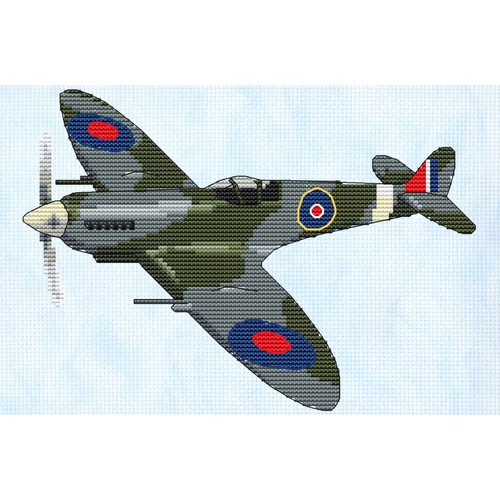 Spitfire kreuzstich design - spitfire, kreuzstich-design