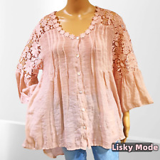 Oversized Damen Italy Bluse