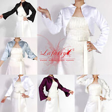 Angebot Jacke Bolero Z015 Brautjäckchen Langarm weiß schwarz grau große Größe