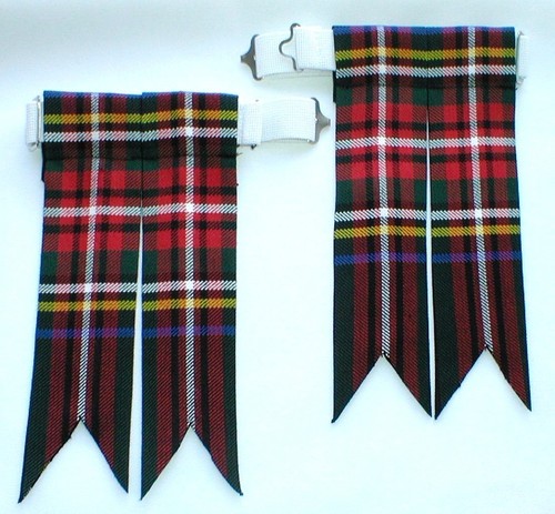 Kilt blitze tartan - kilt, schwarz