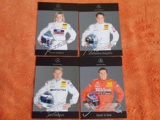 4 Autogrammkarten DTM 2006 Mercedes  Stoddart/Häkkinen/la Rosa/Margaritis