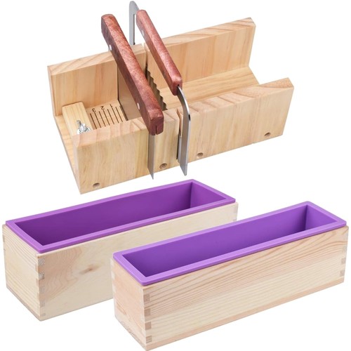 Seifenform set silikon - set, holz