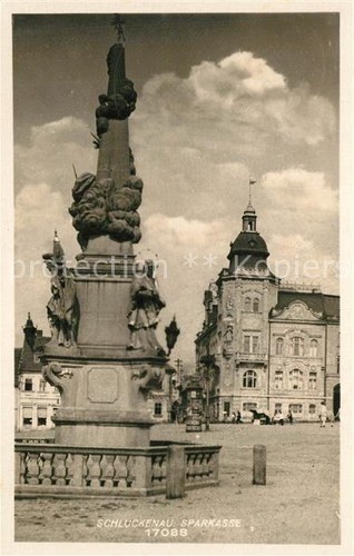 Schluckenau monument sparkasse - schluckenau,