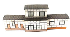 großer Bahnhof aus Sperrholz Eigenbau HO 1:87  DDR Modelleisenbahn H11