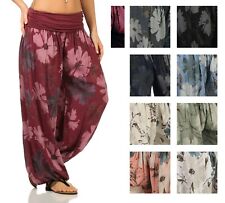Haremshose Hippie Hose Damen 36 38 40 42 44 Aladinhosen weit Pumphose Ballonhose
