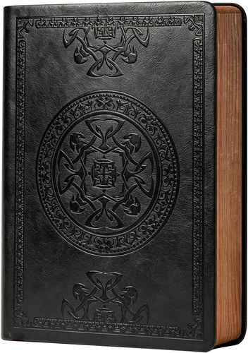 Notizbuch leder schwarz 288 - a5,