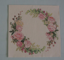 15 lose Servietten Rosen kranz