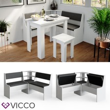 Vicco Eckbankgruppe Roman Eiche 120x120cm Küchenbank Eckbank Sitzgruppe Sitzbank