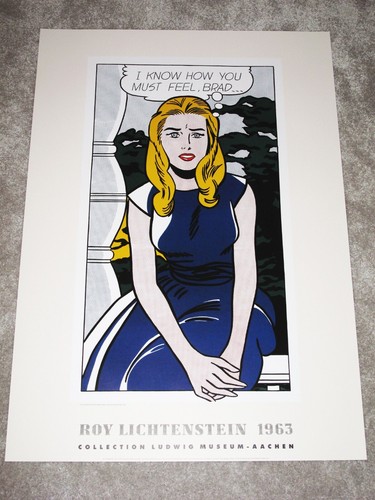 Roy lichtenstein poster i - lichtenstein, "