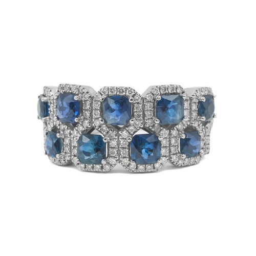 Ring mit safiren und diamanten - und,