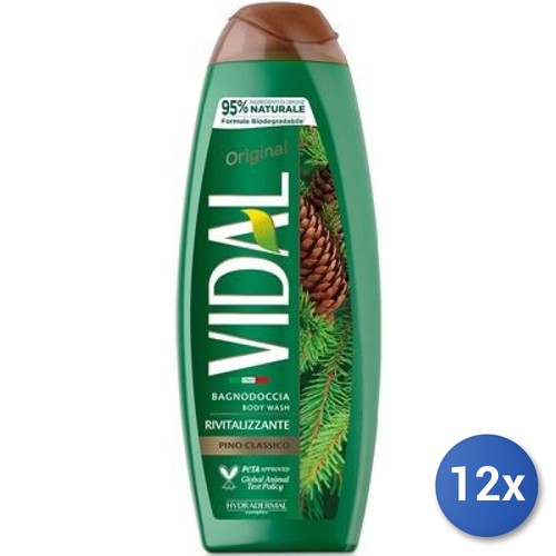 12x vidal duschgel 500 pino - 500, ml