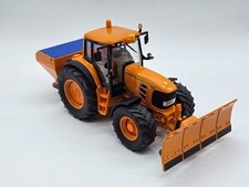 Siku Farmer 1:32 John Deere 7430 Kommunaltraktor Schneepflug & Streuer Gebraucht