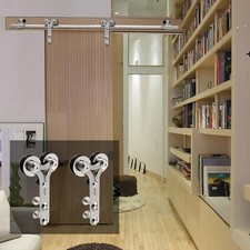 4-12FT Schiebetürsystem für Holzschiebetüren Schiebetür-Laufschienenbeschlag