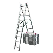 Krause Corda Alu Vielzweckleiter Treppenleiter 3x7 Tritte Leiter Treppenfunktion