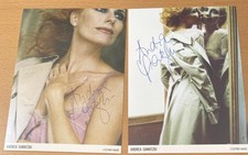 Andrea Sawatzki  2 X Original Autogramm sexy auf 10x15 cm Karte