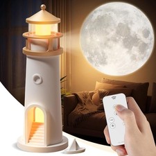 Mond Leuchtturm Lampe