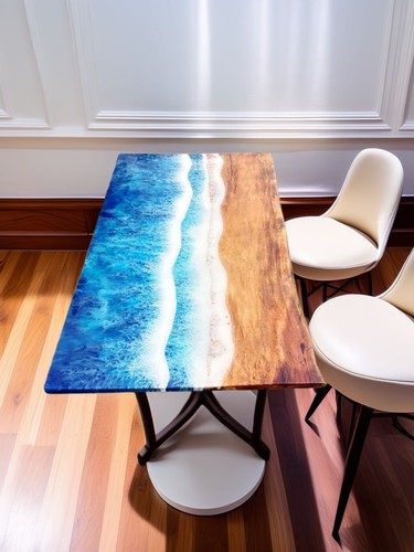 Ocean resin art live - ocean,